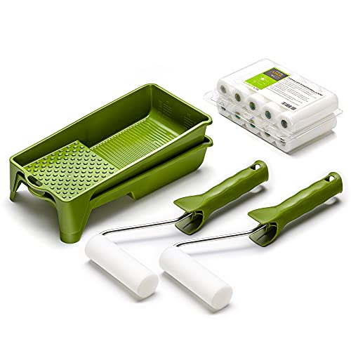 Colorus Lackierset mit 10 Schaumwalzen 11 cm