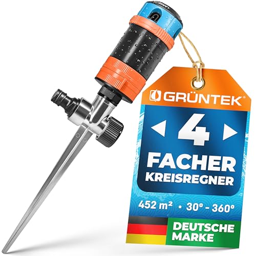 GRÜNTEK 4-fach Multifunktions-Kreisregner