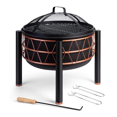 VonHaus 2-in-1 Feuerschale mit Grillrost