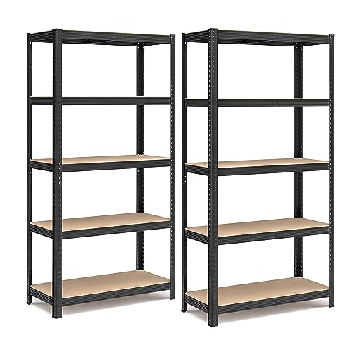 SONGMICS Schwerlastregal 2er Set (schwarz)