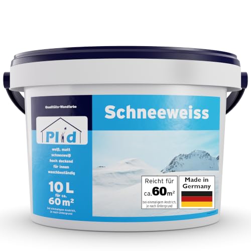 Plid Schneeweiß Wandfarbe (10 Liter)