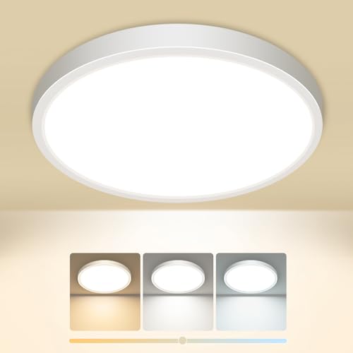 slochi LED Deckenleuchte Flach Ø18 cm