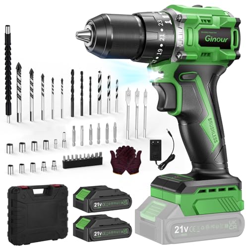 Ginour 21V Schlagbohrschrauber Set (bürstenlos)