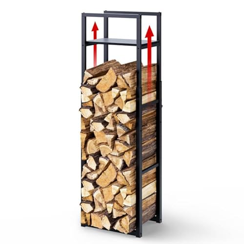 VOUNOT Kaminholzregal verstellbar 45 x 32 cm