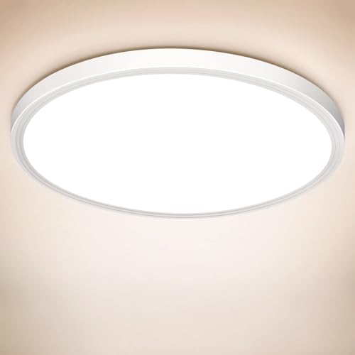 Swoieltr LED Deckenleuchte Flach Ø22 cm