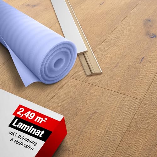 LaminatDEPOT Klick-Laminat Maja Eiche